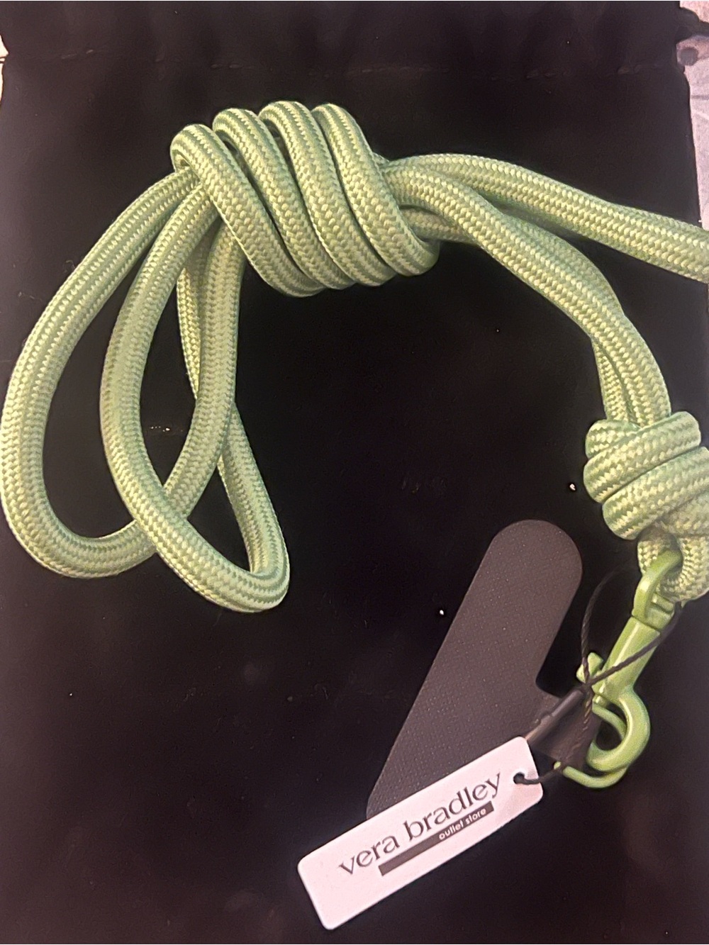Vera Bradley Green Cellphone Lanyard